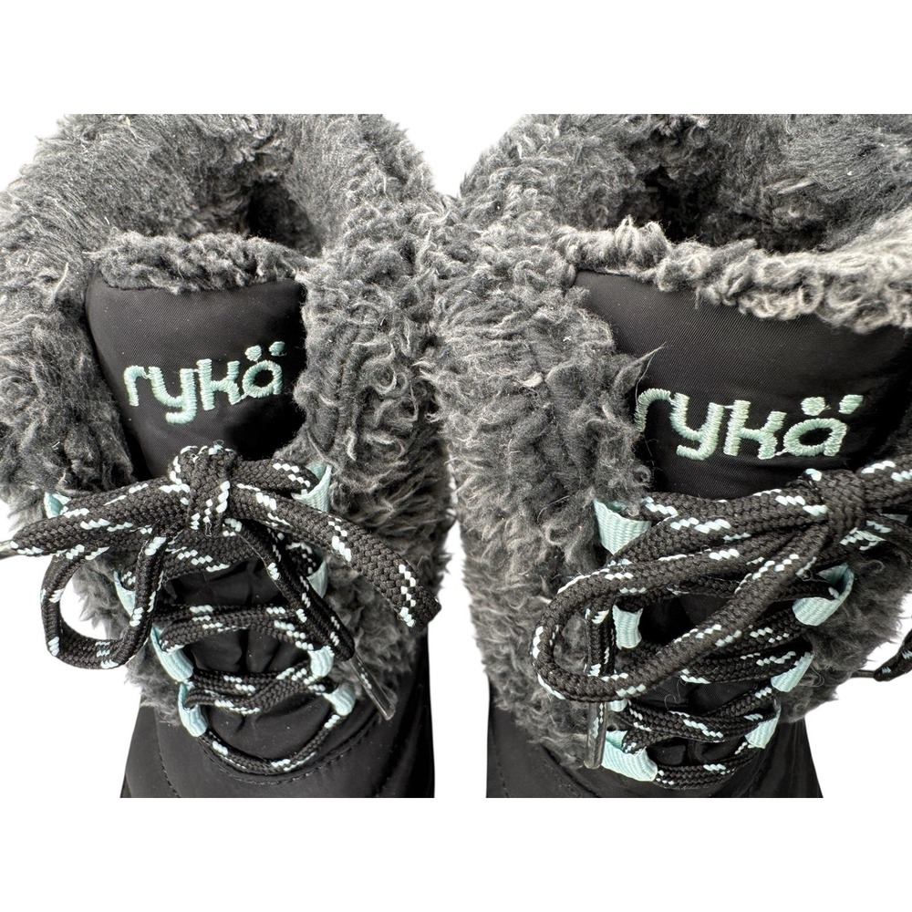 Ryka Women's Winter Boots Size 8 Black Insulated Lace Up Outdoor Comfort‎ Boots - Picture 5 of 16